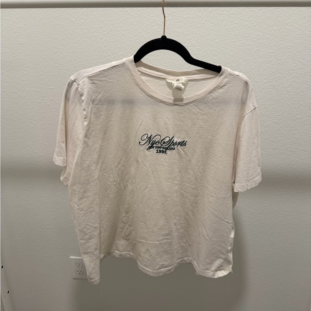 H&M Cream Graphic Tee